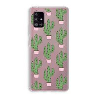 Cactus Lover: Samsung Galaxy A51 5G Transparant Hoesje