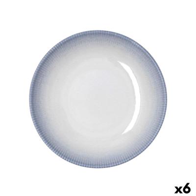 Diep bord Bidasoa Lea Hydrozero Wit Keramisch Ø 23 cm (6 Stuks)