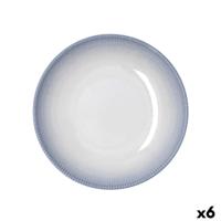Diep bord Bidasoa Lea Hydrozero Wit Keramisch Ø 23 cm (6 Stuks)