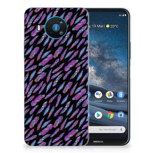 Nokia 8.3 TPU bumper Feathers Color