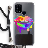Lip Palette: Samsung Galaxy M31 Transparant Hoesje met koord