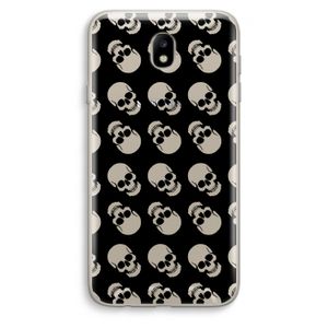 Musketon Skulls: Samsung Galaxy J7 (2017) Transparant Hoesje