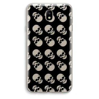 Musketon Skulls: Samsung Galaxy J7 (2017) Transparant Hoesje