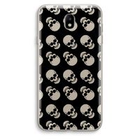 Musketon Skulls: Samsung Galaxy J7 (2017) Transparant Hoesje