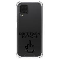 Samsung Galaxy A12 Anti Shock Case Finger Don't Touch My Phone Samsung Galaxy A12 Anti Shock Case Finger Don't Touch My Phone