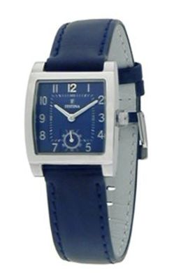 Horlogeband Festina F16068-2 Leder Blauw 18mm