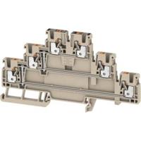 Weidmüller 2428540000 Doorgangsklem 3-etages 5.1 mm Spanveer Beige 25 stuk(s)