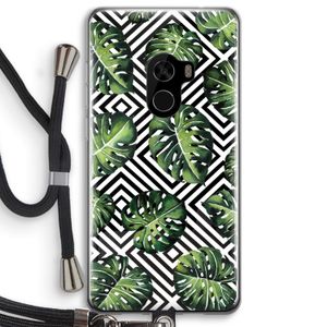 Geometrische jungle: Xiaomi Mi Mix 2 Transparant Hoesje met koord