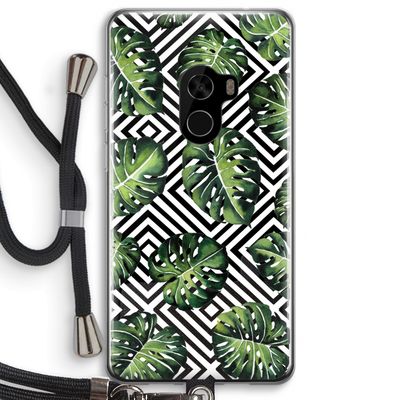Geometrische jungle: Xiaomi Mi Mix 2 Transparant Hoesje met koord