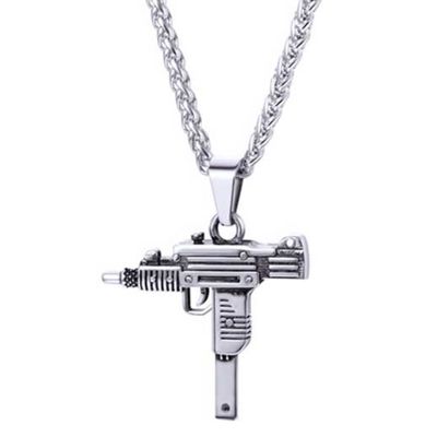 Mendes kettinghanger Edelstaal UZI Silver