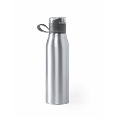 Waterfles - drinkfles - aluminium - 700 ml - metallic zilver - schroefdop Waterfles - drinkfles - aluminium - 700 ml - metallic zilver - schroefdop
