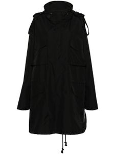 Maison Margiela parka à capuche dissimulée - Noir