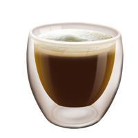 Koffieglas/theeglas dubbelwandig - 1x - lungo glas - 200 ml