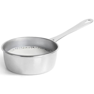 Kinvara Kleine Sauspan - RVS - 400 ml - D12 x h4 cm - metaal - Alle warmtebronnen