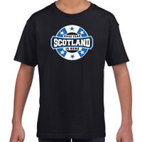 Have fear Scotland is here / Schotland supporter t-shirt zwart voor kids