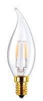 LED kaarslamp helder 3.5W E14 filament Segula dimbaar 55206