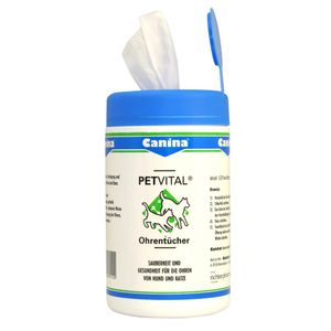 Canina Petvital® Oorverzorgingsdoekjes, 120 stuks