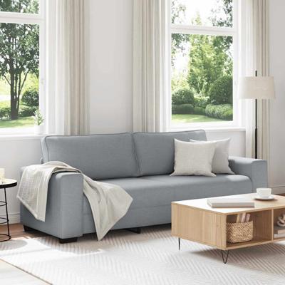 3-zitsbank 180 cm stof lichtgrijs