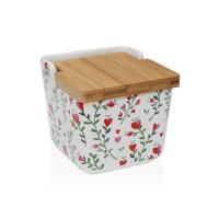 Zoutvaatje met deksel Versa Lover Keramisch 8,8 x 8,5 x 8,8 cm