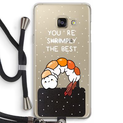 You're Shrimply The Best: Samsung Galaxy A3 (2016) Transparant Hoesje met koord