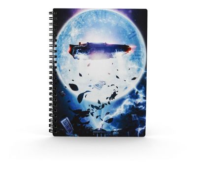 Back to the Future: DeLorean Lenticular Spiral Notebook