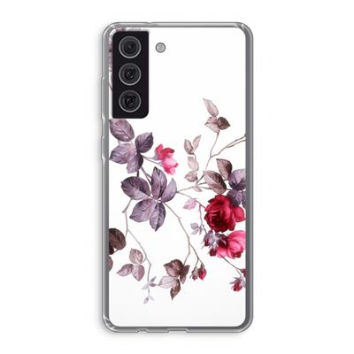 Mooie bloemen: Samsung Galaxy S21 FE Transparant Hoesje