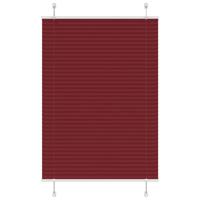 Pliss rolgordijn 90x150 cm stofbreedte 89,4 cm bordeauxrood