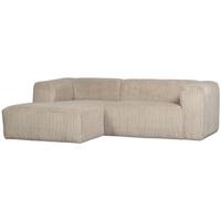 WOOOD Bean Chaise Longue Links - Ribstof - Travertin - 73x254x178 - thumbnail