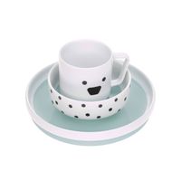 Lässig Servies set porselein en Siliconen Little Chums Dog