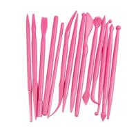 28 stuks mini fondant styling gravure groep tools cake gravure pen (roze)