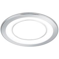 LED Inbouwspot 10W - Warm Wit 3000K - Rond Mat Chroom - Ø140mm