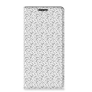 Motorola Edge 20 Pro Hoesje met Magneet Stripes Dots