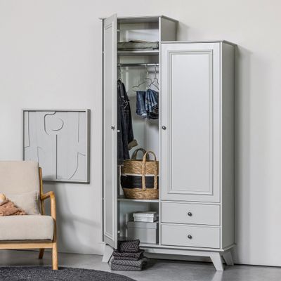 WOOOD Kledingkast 'Lily' kleur Clay
