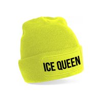 Ice queen muts  unisex one size - Geel One size  -