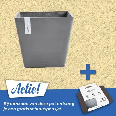 Pot rotterdam l50b50h46cm grijs