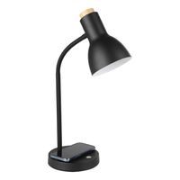 EGLO Veradal-Qi Tafellamp - LED - 45 cm - Zwart/Bruin - Dimbaar