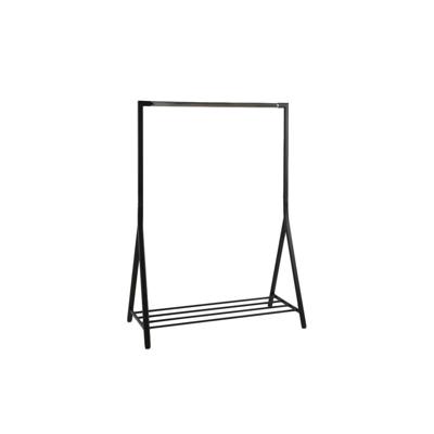Leen Bakker - Kledingrek Riso - Staal - Zwart - 117x165x59 Cm