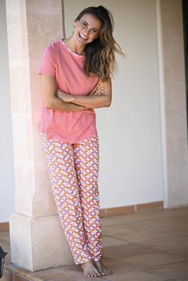Grafische pyjama roze Ringella