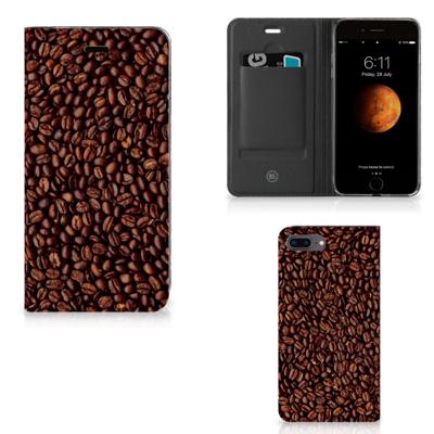 Apple iPhone 7 Plus | 8 Plus | Flip Style Cover | Koffiebonen