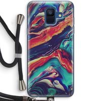 Chameleon Sun: Samsung Galaxy A6 (2018) Transparant Hoesje met koord