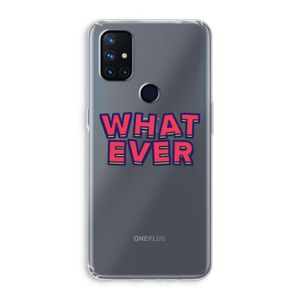 Whatever: OnePlus Nord N10 5G Transparant Hoesje