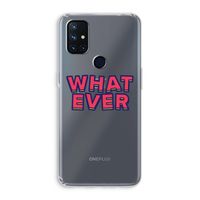 Whatever: OnePlus Nord N10 5G Transparant Hoesje