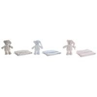 Geschenkset voor baby's Home ESPRIT Blauw Beige Roze Polyester (3 Stuks)