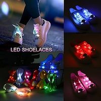 1 paar led sport veters lichtgevende veters glow shoe strings ronde flitslicht schoenveters Lightinthebox