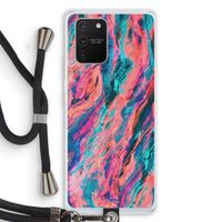 Electric Times: Samsung Galaxy S10 Lite Transparant Hoesje met koord Electric Times: Samsung Galaxy S10 Lite Transparant Hoesje met koord