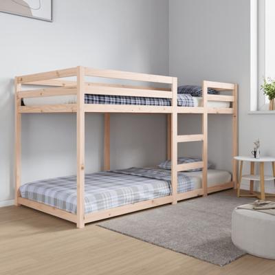 Stapelbedframe zonder matras massief grenenhout 90x200 cm