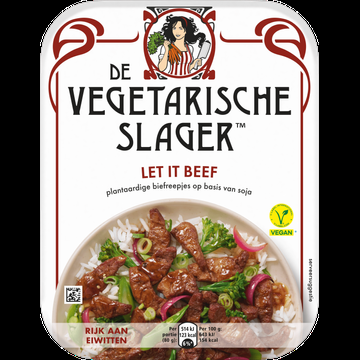 De Vegetarische Slager Let it Beef Vegan 160 g bij Jumbo