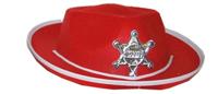 Sheriff Hoed Kind Rood (50cm) Sheriff Hoed Kind Rood (50cm)