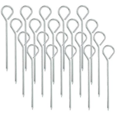30x grondpennen/tentharingen metaal met gesloten oog 20 cm