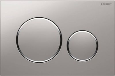 Geberit Sigma 20 bedieningspaneel mat chroom/chroom voor Sigma reservoirs 8cm (UP720) en 12cm (UP320)